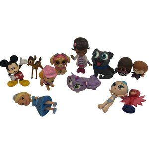 Lot Of Mixed Character Figures & Toys Including Mickey Mouse Doc McStuffins Mini